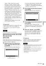 Предварительный просмотр 69 страницы Sony RDR-GX300 (French) Manual De Instrucciones