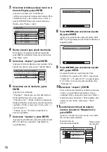 Предварительный просмотр 72 страницы Sony RDR-GX300 (French) Manual De Instrucciones