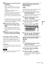 Предварительный просмотр 73 страницы Sony RDR-GX300 (French) Manual De Instrucciones