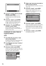 Предварительный просмотр 74 страницы Sony RDR-GX300 (French) Manual De Instrucciones