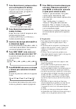 Предварительный просмотр 76 страницы Sony RDR-GX300 (French) Manual De Instrucciones