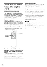 Предварительный просмотр 78 страницы Sony RDR-GX300 (French) Manual De Instrucciones