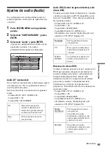 Предварительный просмотр 95 страницы Sony RDR-GX300 (French) Manual De Instrucciones