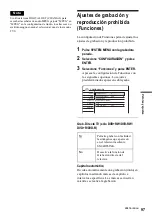 Предварительный просмотр 97 страницы Sony RDR-GX300 (French) Manual De Instrucciones