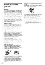 Предварительный просмотр 110 страницы Sony RDR-GX300 (French) Manual De Instrucciones