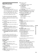 Предварительный просмотр 111 страницы Sony RDR-GX300 (French) Manual De Instrucciones