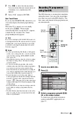 Preview for 45 page of Sony RDR-GXD360 Operating Instructions Manual