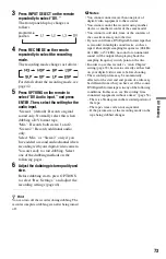 Preview for 73 page of Sony RDR-GXD360 Operating Instructions Manual