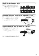 Предварительный просмотр 7 страницы Sony RDR-HX1000 Operating Instructions Manual