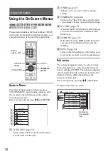 Предварительный просмотр 32 страницы Sony RDR-HX1000 Operating Instructions Manual