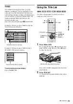 Предварительный просмотр 33 страницы Sony RDR-HX1000 Operating Instructions Manual