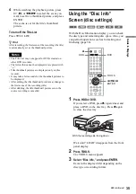 Предварительный просмотр 35 страницы Sony RDR-HX1000 Operating Instructions Manual