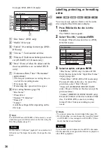 Предварительный просмотр 36 страницы Sony RDR-HX1000 Operating Instructions Manual