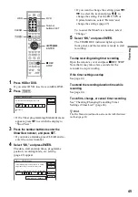 Предварительный просмотр 45 страницы Sony RDR-HX1000 Operating Instructions Manual