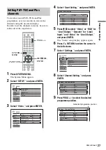 Preview for 27 page of Sony RDR-HX1010 Operating Instructions Manual