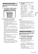 Preview for 57 page of Sony RDR-HX1010 Operating Instructions Manual