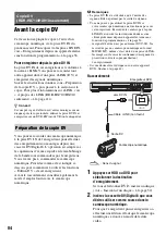 Preview for 84 page of Sony RDR-HX510 (French) Manuel Du Propriétaire