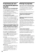 Preview for 86 page of Sony RDR-HX510 (French) Manuel Du Propriétaire