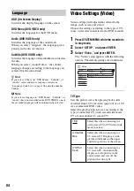 Preview for 84 page of Sony RDR-HX710 Operating Instructions Manual