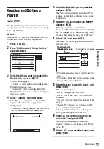 Предварительный просмотр 77 страницы Sony RDR-HX715 - Dvd Recorder & Hard Disk Drive Combo Operating Instructions Manual