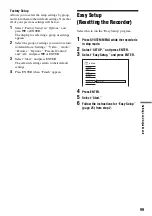 Предварительный просмотр 99 страницы Sony RDR-HX715 - Dvd Recorder & Hard Disk Drive Combo Operating Instructions Manual