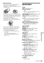 Предварительный просмотр 107 страницы Sony RDR-HX715 - Dvd Recorder & Hard Disk Drive Combo Operating Instructions Manual