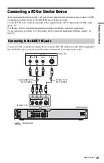 Preview for 21 page of Sony RDR-HX720 Operating Instructions Manual