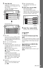 Preview for 27 page of Sony RDR-HX720 Operating Instructions Manual