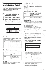 Preview for 85 page of Sony RDR-HX730 Operating Instructions Manual