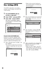 Preview for 88 page of Sony RDR-HX730 Operating Instructions Manual