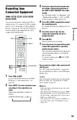 Предварительный просмотр 59 страницы Sony RDR-HX750 Operating Instructions Manual