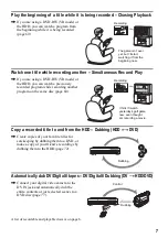 Preview for 7 page of Sony RDR-HX900 Operating Instructions Manual