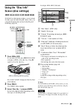 Preview for 39 page of Sony RDR-HX900 Operating Instructions Manual