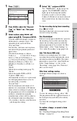 Preview for 57 page of Sony RDR-HXD1065 Operating Instructions Manual