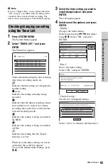 Preview for 65 page of Sony RDR-HXD1065 Operating Instructions Manual