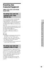 Preview for 89 page of Sony RDR-HXD1065 Operating Instructions Manual