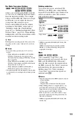 Preview for 111 page of Sony RDR-HXD1065 Operating Instructions Manual