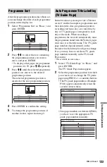 Preview for 133 page of Sony RDR-HXD1065 Operating Instructions Manual