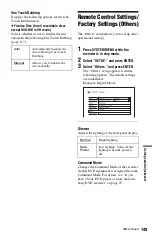 Preview for 149 page of Sony RDR-HXD1065 Operating Instructions Manual