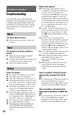 Preview for 152 page of Sony RDR-HXD1065 Operating Instructions Manual