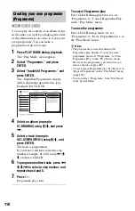 Preview for 110 page of Sony RDR-HXD1070 Operating Instructions Manual