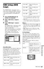 Preview for 147 page of Sony RDR-HXD1070 Operating Instructions Manual