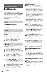 Preview for 102 page of Sony RDR-HXD560 Operating Instructions Manual