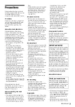 Preview for 3 page of Sony RDR-HXD710 Operating Instructions Manual