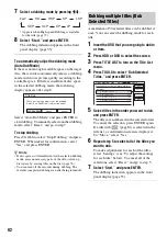 Preview for 82 page of Sony RDR-HXD710 Operating Instructions Manual