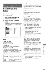 Preview for 111 page of Sony RDR-HXD870 Operating Instructions Manual