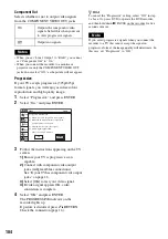 Preview for 104 page of Sony RDR-VX420 Operating Instructions Manual