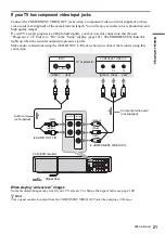 Предварительный просмотр 21 страницы Sony RDR VX500 - DVD Player/Recorder With VCR Operating Instructions Manual