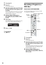 Предварительный просмотр 38 страницы Sony RDR VX500 - DVD Player/Recorder With VCR Operating Instructions Manual