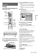 Предварительный просмотр 57 страницы Sony RDR VX500 - DVD Player/Recorder With VCR Operating Instructions Manual